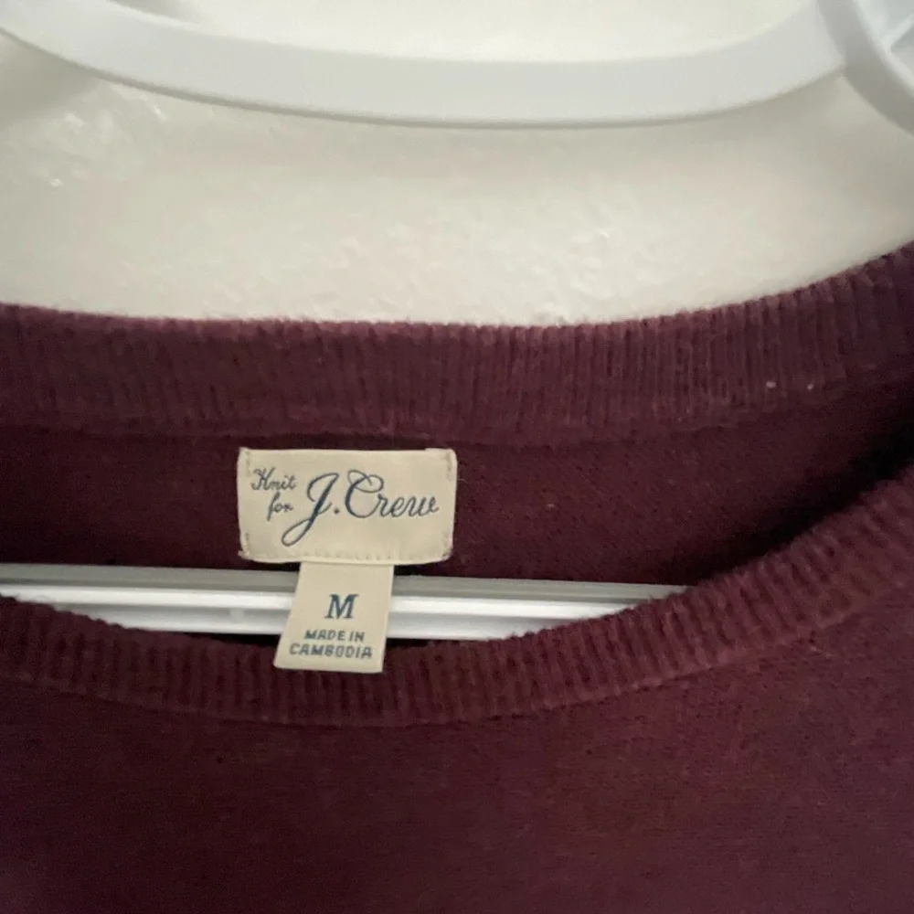 J. Crew Maroon Knit Top